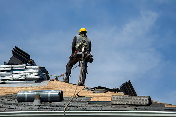 Professional Roofing technician working in Blandford, MA